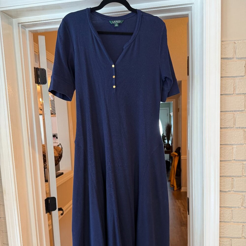 LAUREN BY RALPH LAUREN DRESS BULE SZ XL